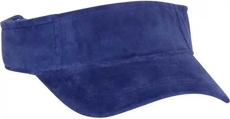 Otto 60-446 Superior 100% Cotton Terry Cloth Pro Stitch Sun Visors - Royal - one Size Fits Most