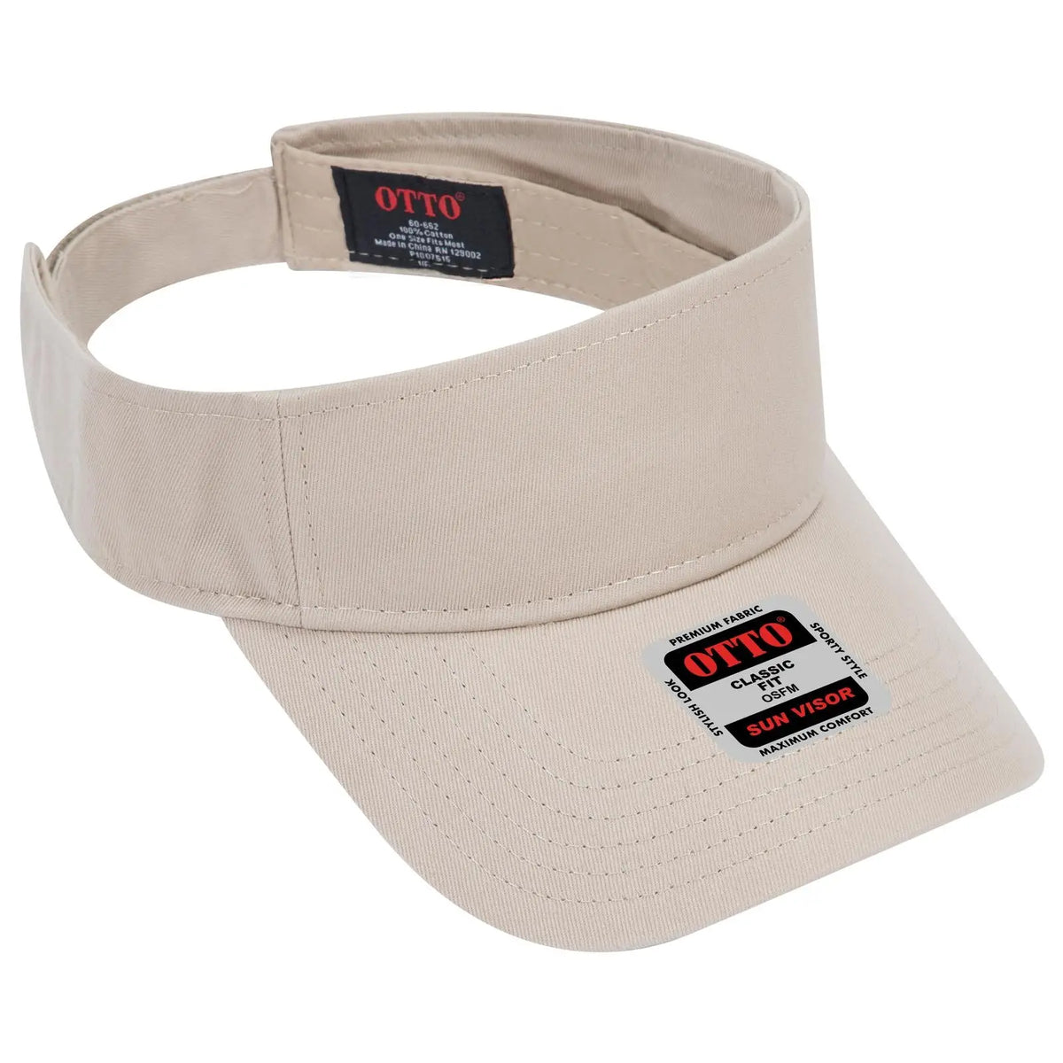 Otto 60-662 Sun Visor - Khaki - 6 1/2’’ - 7 5/8’’