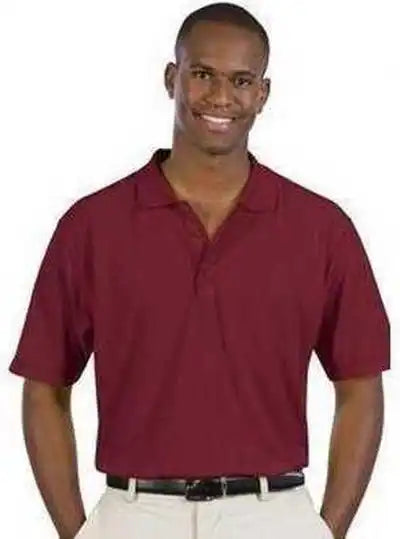 Otto 601-103 Men’s 5.6 Oz. Pique Knit Sport Shirts - Burgandy Maroon