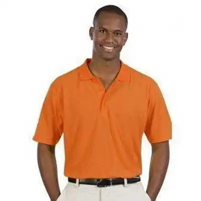 Otto 601-103 Men’s 5.6 Oz. Pique Knit Sport Shirts - Burnt Orange