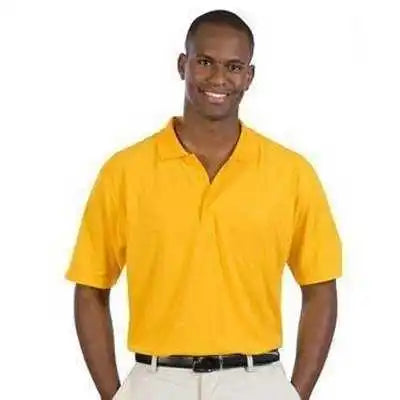 Otto 601-103 Men’s 5.6 Oz. Pique Knit Sport Shirts - Gold