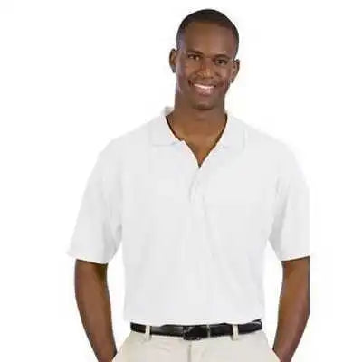 Otto 601-103 Men’s 5.6 Oz. Pique Knit Sport Shirts - White