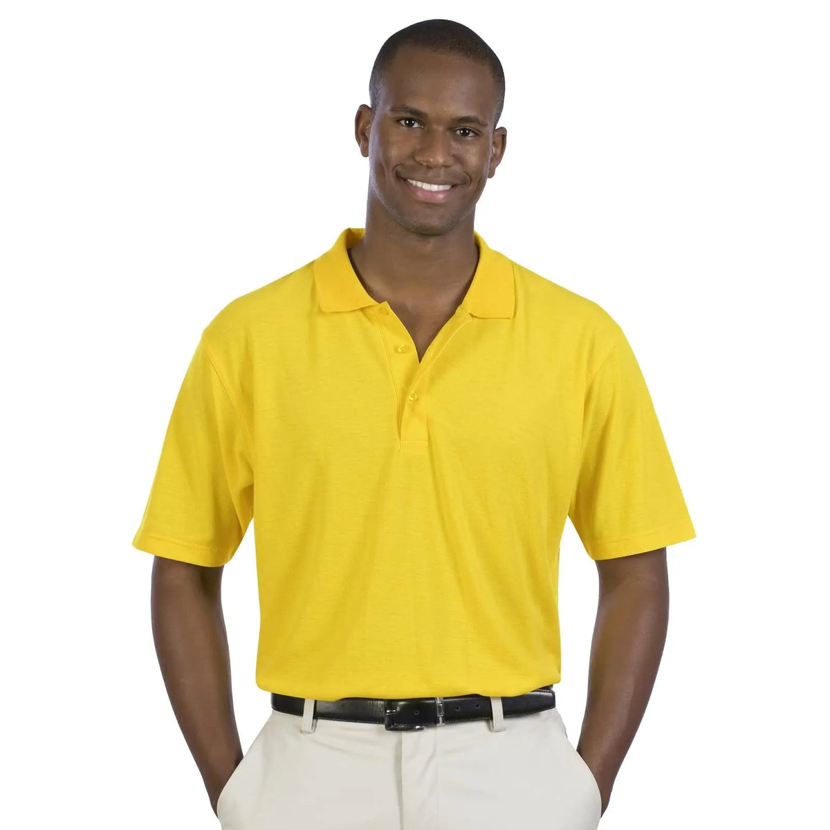 Otto 601-103 Men’s Comfortable Sport Shirt - Yellow - Xs