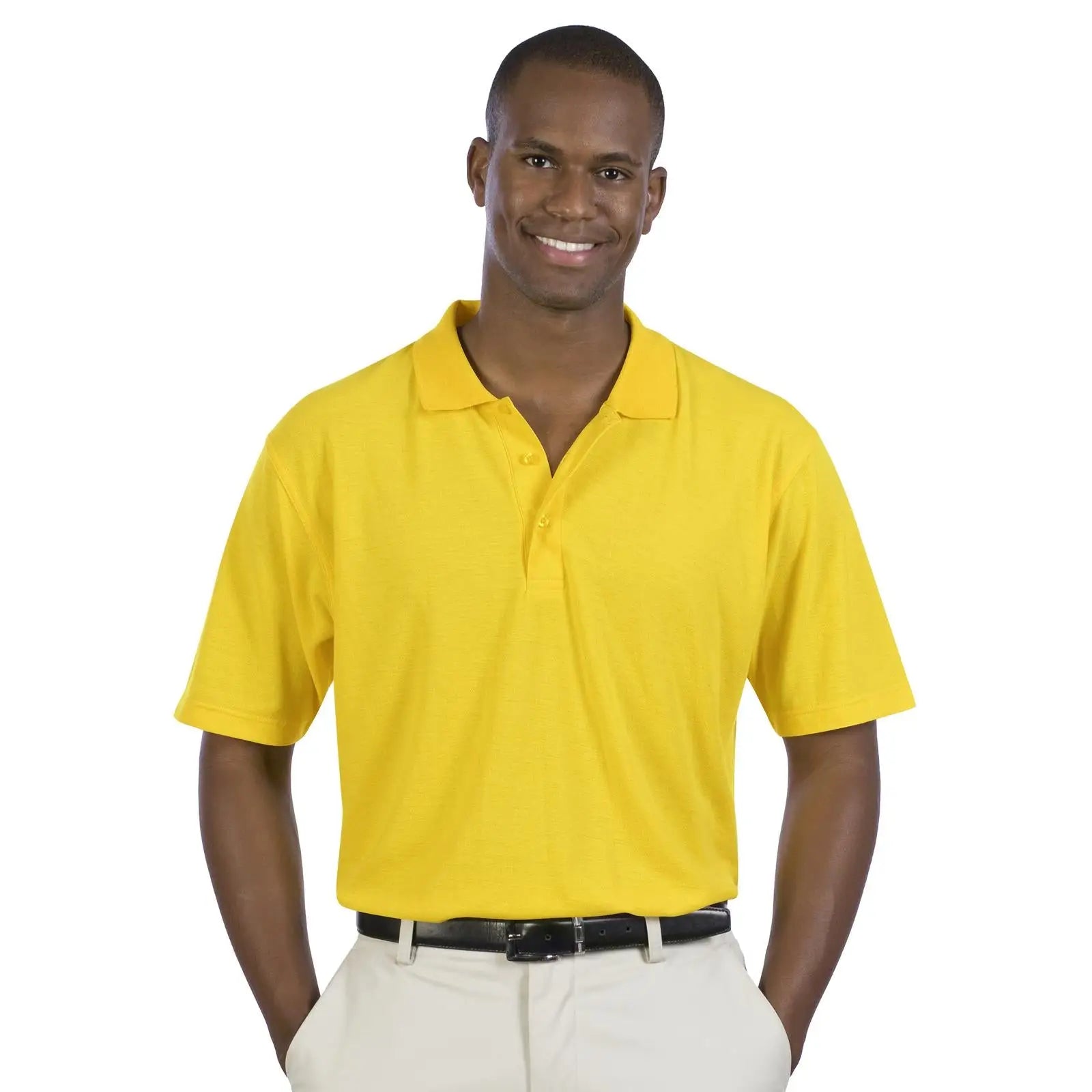 Otto 601-103 Men’s Comfortable Sport Shirt - Yellow - Xs