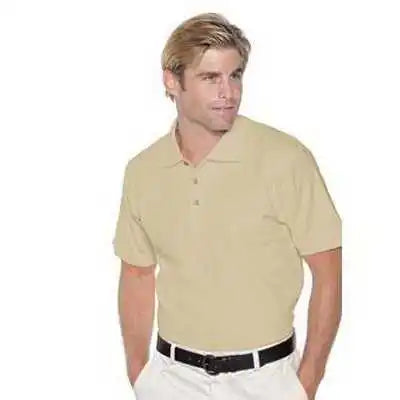 Otto 601-105 Men’s 7.0 Oz. Premium Pique Knit Sport Shirts - Sand
