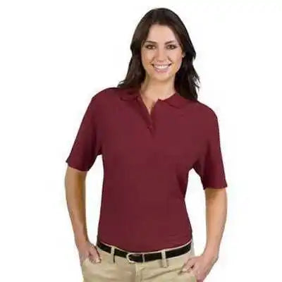 Otto 602-103 Ladies’ 5.6 Oz. Pique Knit Sport Shirts - Burgandy Maroon