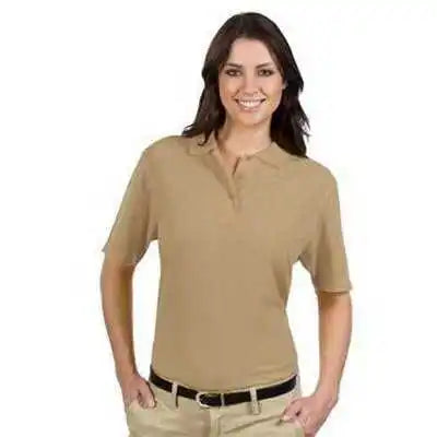 Otto 602-103 Ladies’ 5.6 Oz. Pique Knit Sport Shirts - Khaki