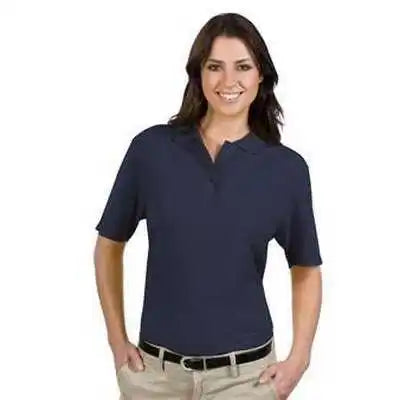 Otto 602-103 Ladies’ 5.6 Oz. Pique Knit Sport Shirts - Navy