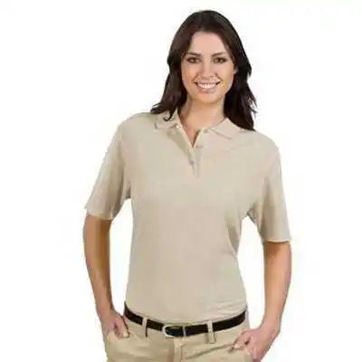 Otto 602-103 Ladies’ 5.6 Oz. Pique Knit Sport Shirts - Sand