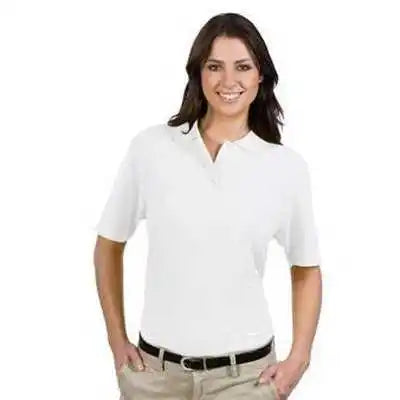 Otto 602-103 Ladies’ 5.6 Oz. Pique Knit Sport Shirts - White
