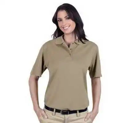 Otto 602-104 Ladies’ 5.0 Oz. Cool Comfort Mesh Sport Shirts - Khaki - Ladies s