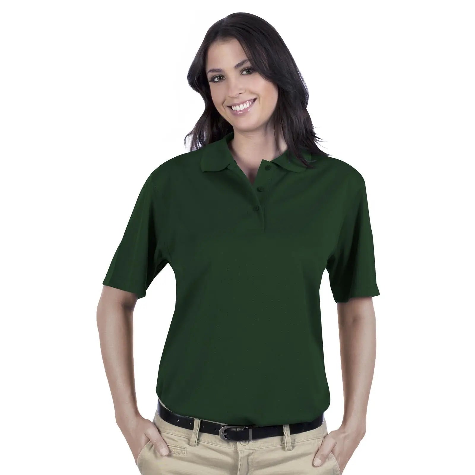 Otto 602-104 Ladies’ Performance Sport Shirt - Dk. Green - Xs