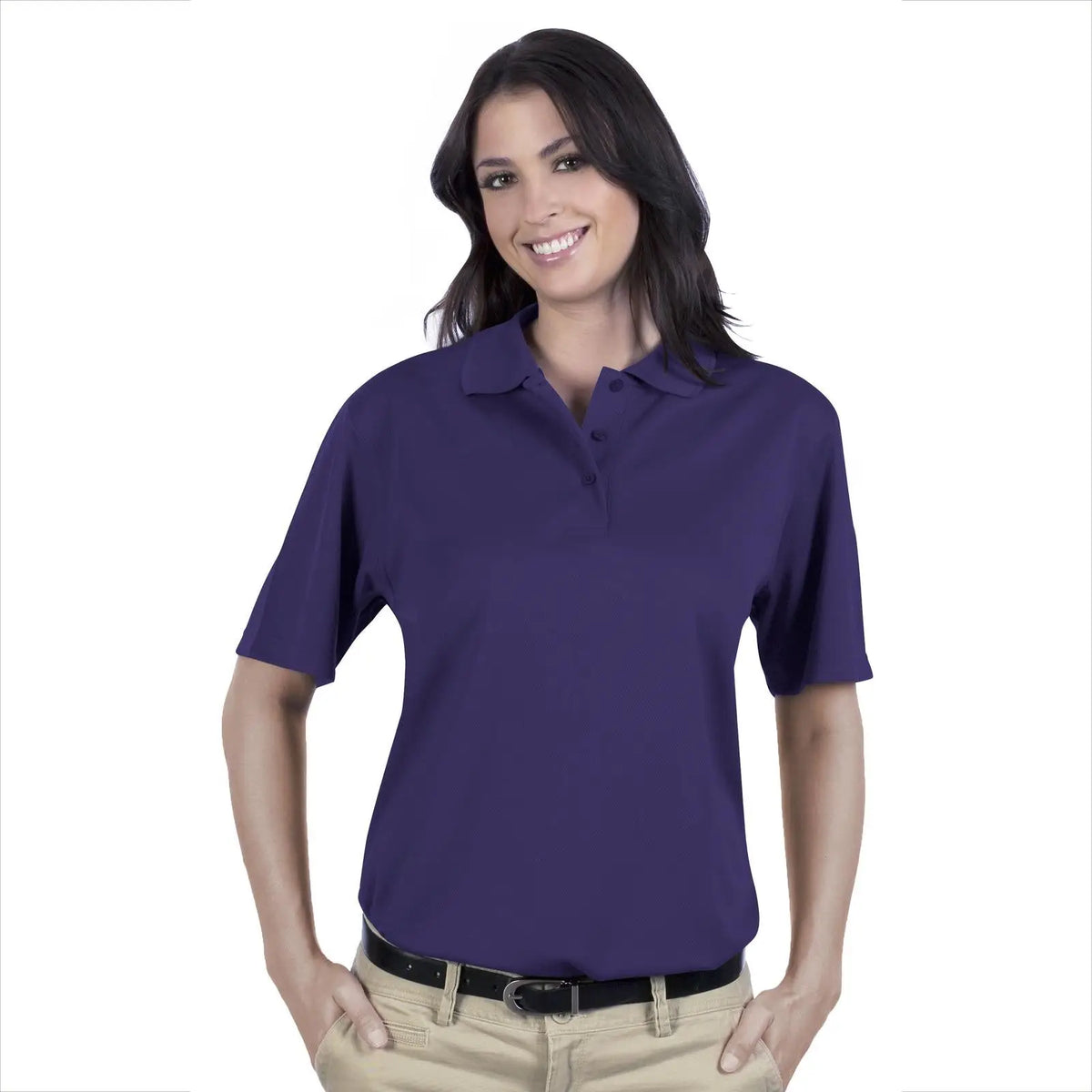 Otto 602-104 Ladies’ Performance Sport Shirt - Purple - Xs