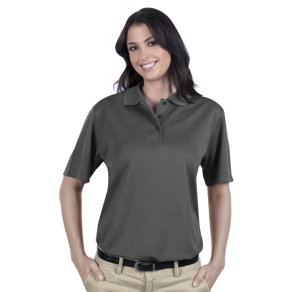 Otto 602-104 Ladies’ Performance Sport Shirt - Steel Gray
