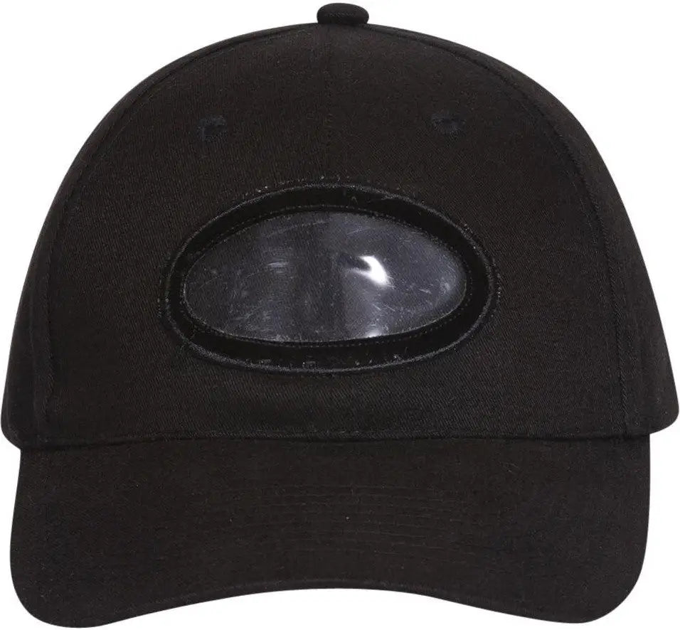 Otto 61-308 6 Panel Low Profile Baseball Cap - Black - 1/2’’ - 7 5/8’’