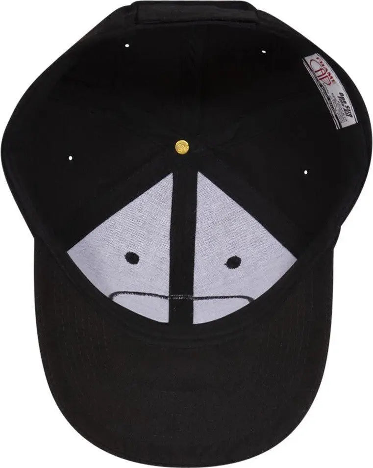 Otto 61-308 6 Panel Low Profile Baseball Cap - Black - 1/2’’ - 7 5/8’’