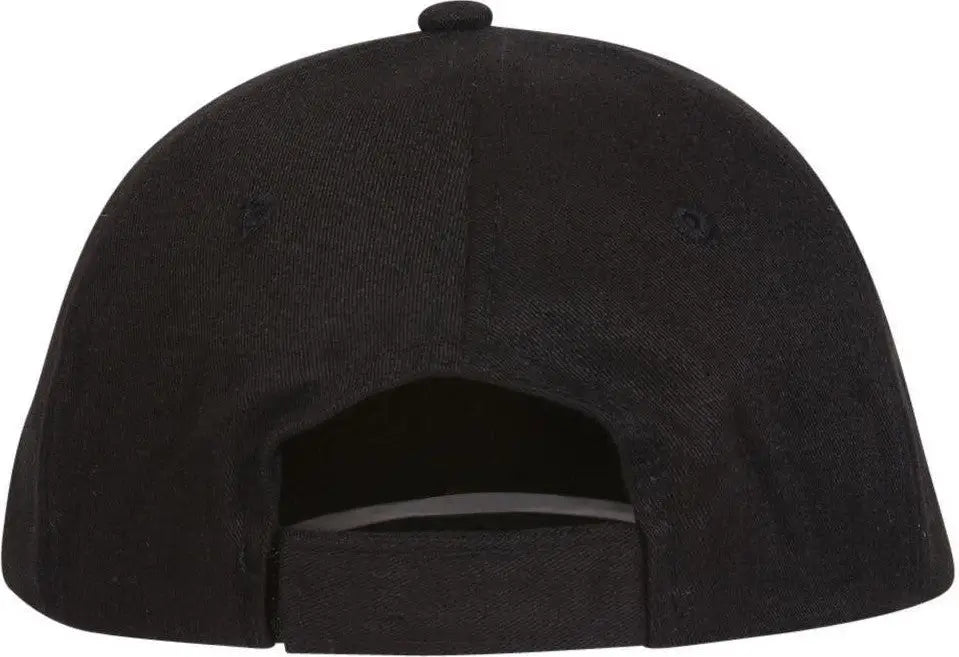 Otto 61-308 6 Panel Low Profile Baseball Cap - Black - 1/2’’ - 7 5/8’’