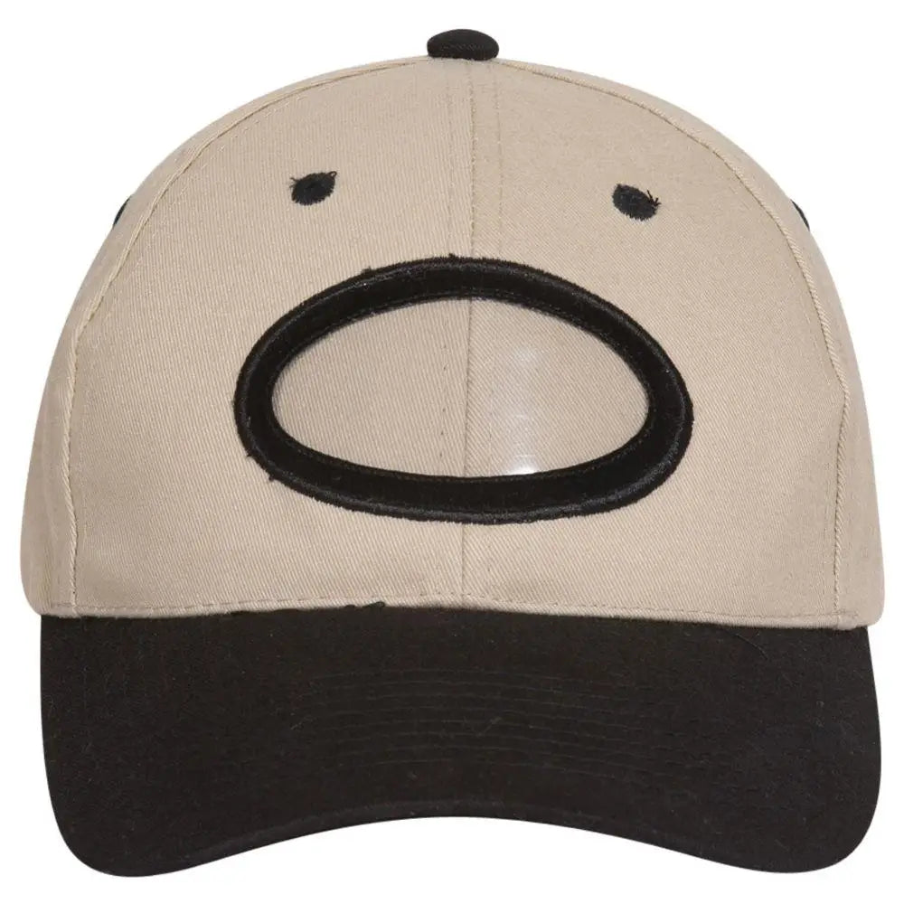 Otto 61-309 6 Panel Low Profile Baseball Cap - Blk/kha - 7 3/8’’ - 5/8’’