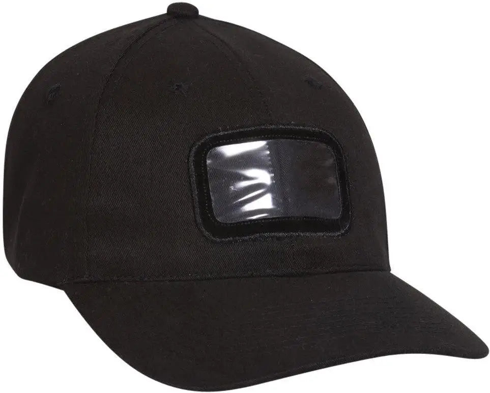 Otto 61-310 Young Adult 6 Panel Low Profile Baseball Cap - Black - 6’’ - 7 1/8’’