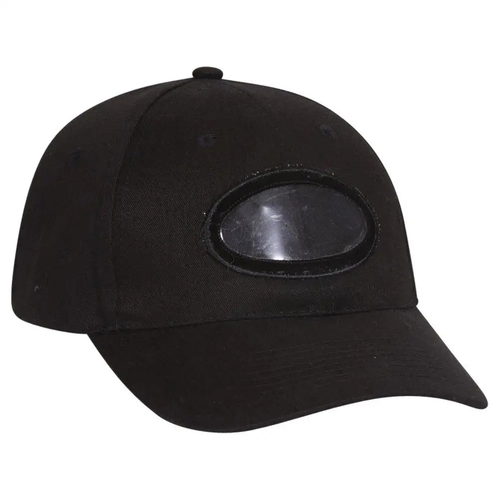 Otto 61-312 Young Adult 6 Panel Low Profile Baseball Cap - Black - 6’’ - 7 1/8’’