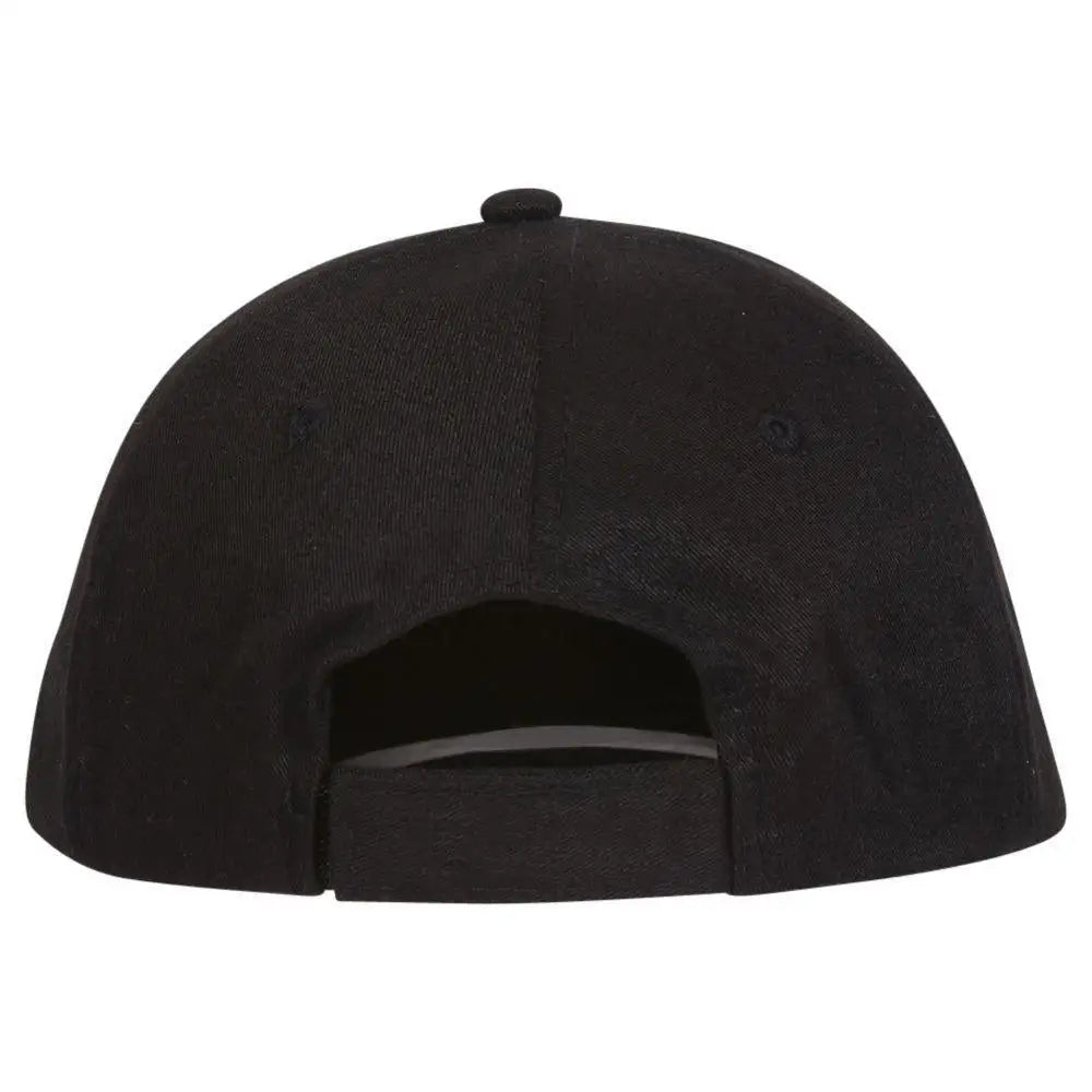 Otto 61-312 Young Adult 6 Panel Low Profile Baseball Cap - Black - 6’’ - 7 1/8’’