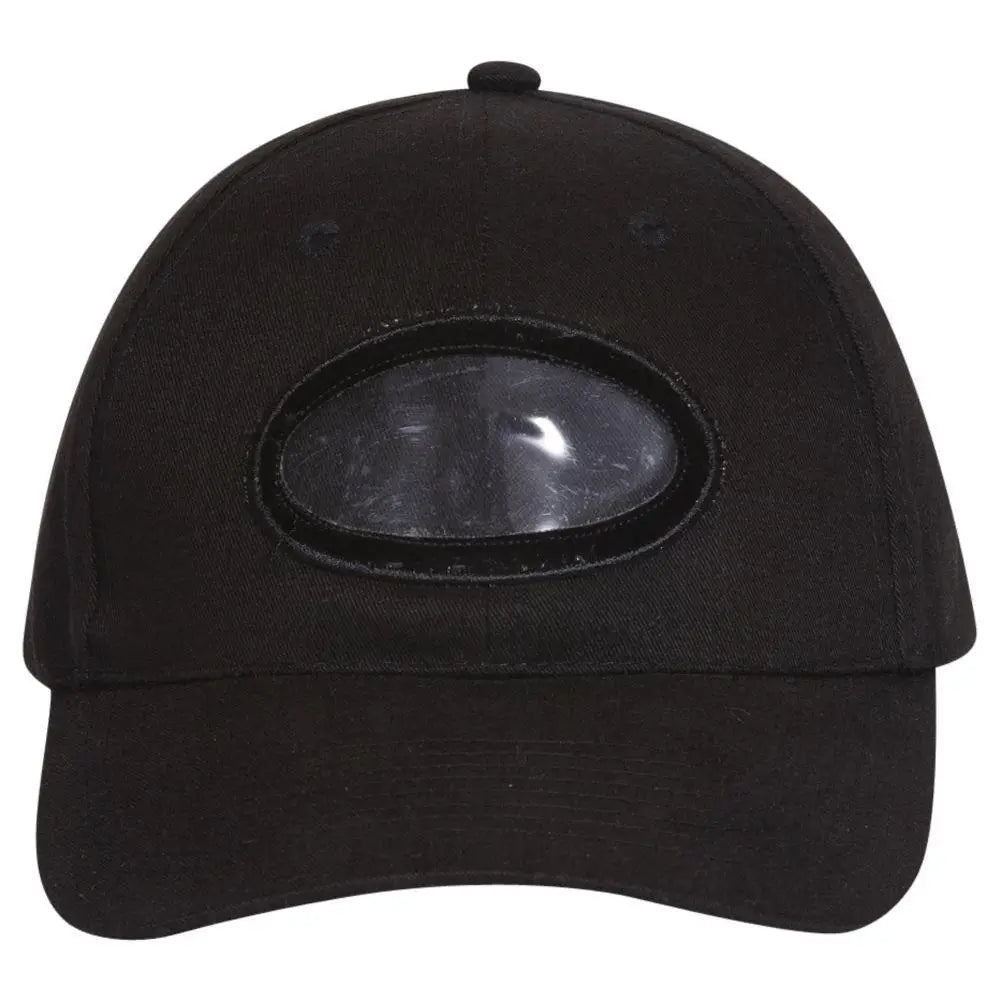 Otto 61-312 Young Adult 6 Panel Low Profile Baseball Cap - Black - 6’’ - 7 1/8’’