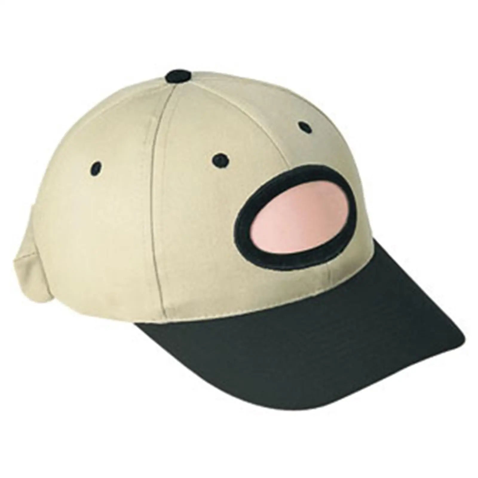 Otto 62-322 Young Adult 6 Panel Low Profile Baseball Cap - Blk/kha - 6’’ - 7 1/8’’