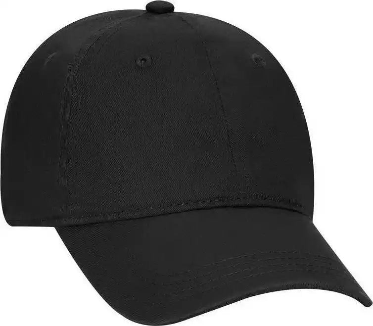 Otto 64 1290 Youth 6 Panel Low Profile Dad Hat Black