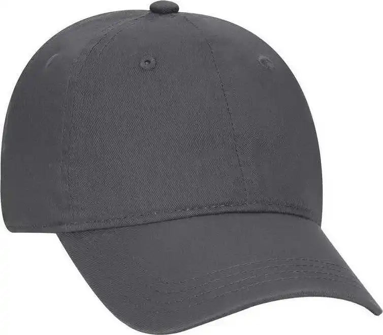 Otto 64 1290 Youth 6 Panel Low Profile Dad Hat Charcoal Gray Dark