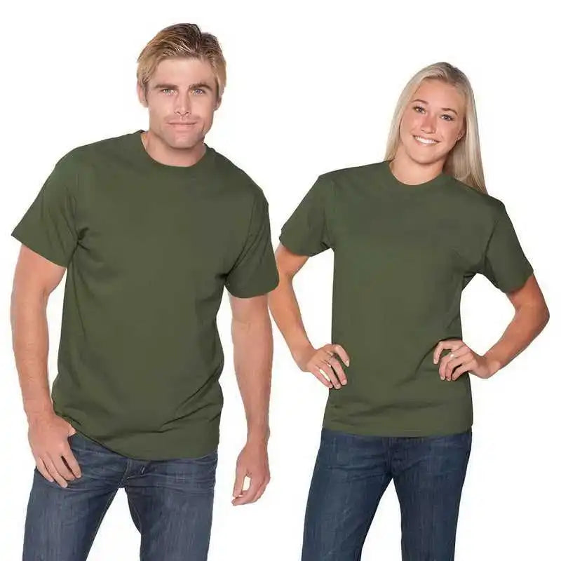 Otto 651-201 Unisex 6.1 Oz. Heavyweight Jersey Knit T-shirts - Milatary Green