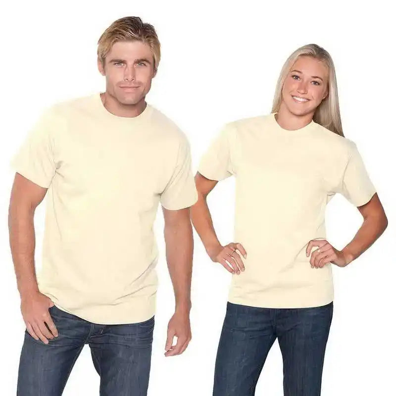 Otto 651-201 Unisex 6.1 Oz. Heavyweight Jersey Knit T-shirts - Natural