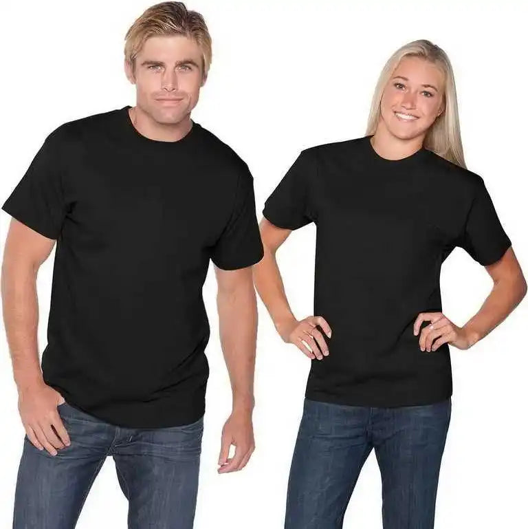 Otto 651 201 Unisex 6.1 Oz. Heavyweight Jersey Knit t Shirts Black