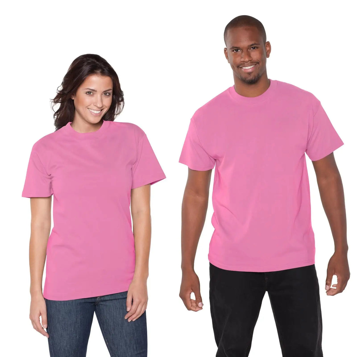 Otto 651-201 Unisex Heavyweight Comfy Tee T-shirt - Azalea - m
