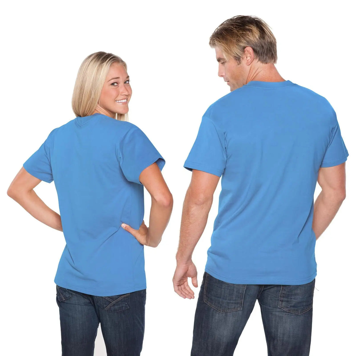Otto 651-201 Unisex Heavyweight Comfy Tee T-shirt - Car. Blue