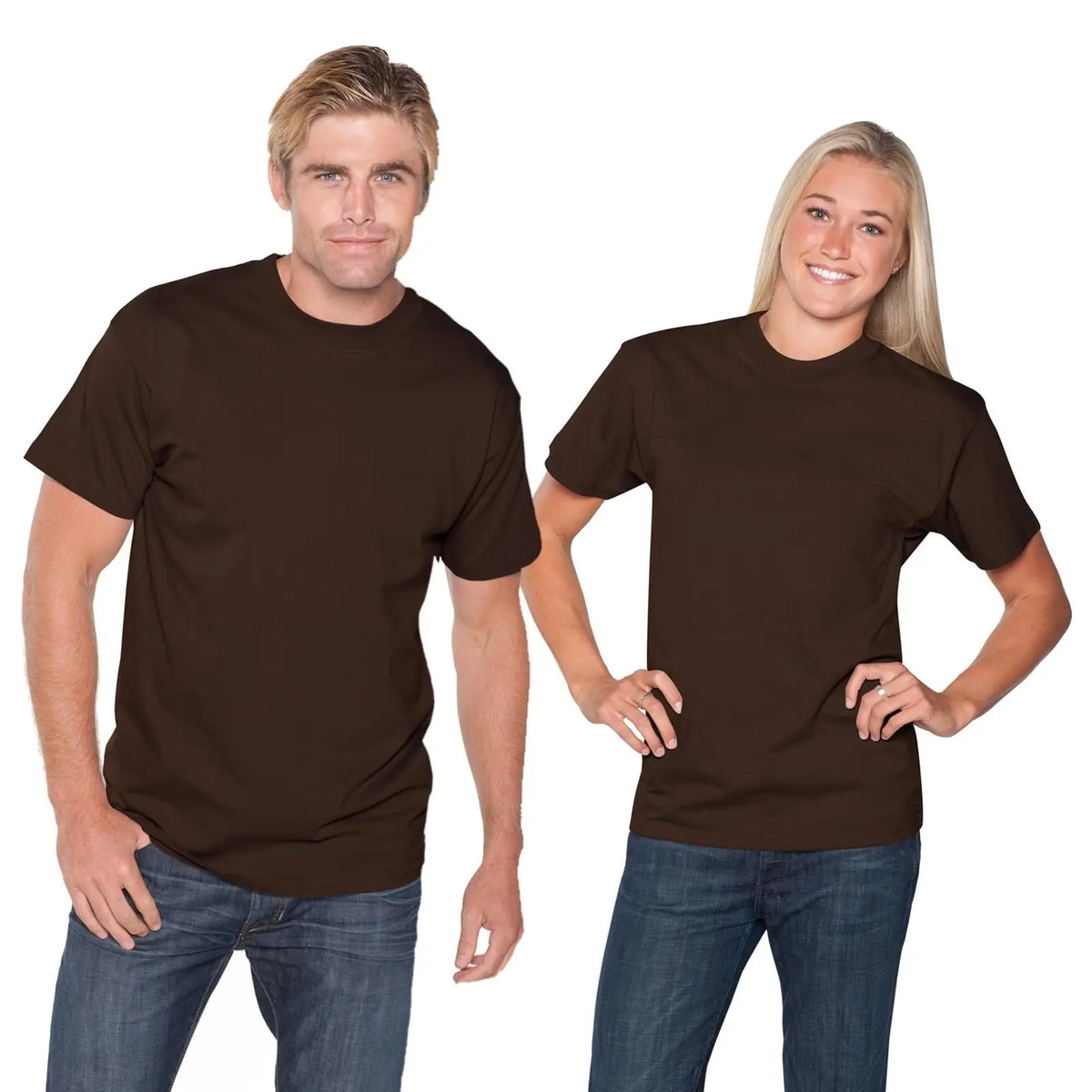 Otto 651-201 Unisex Heavyweight Comfy Tee T-shirt - Dk. Brown - s
