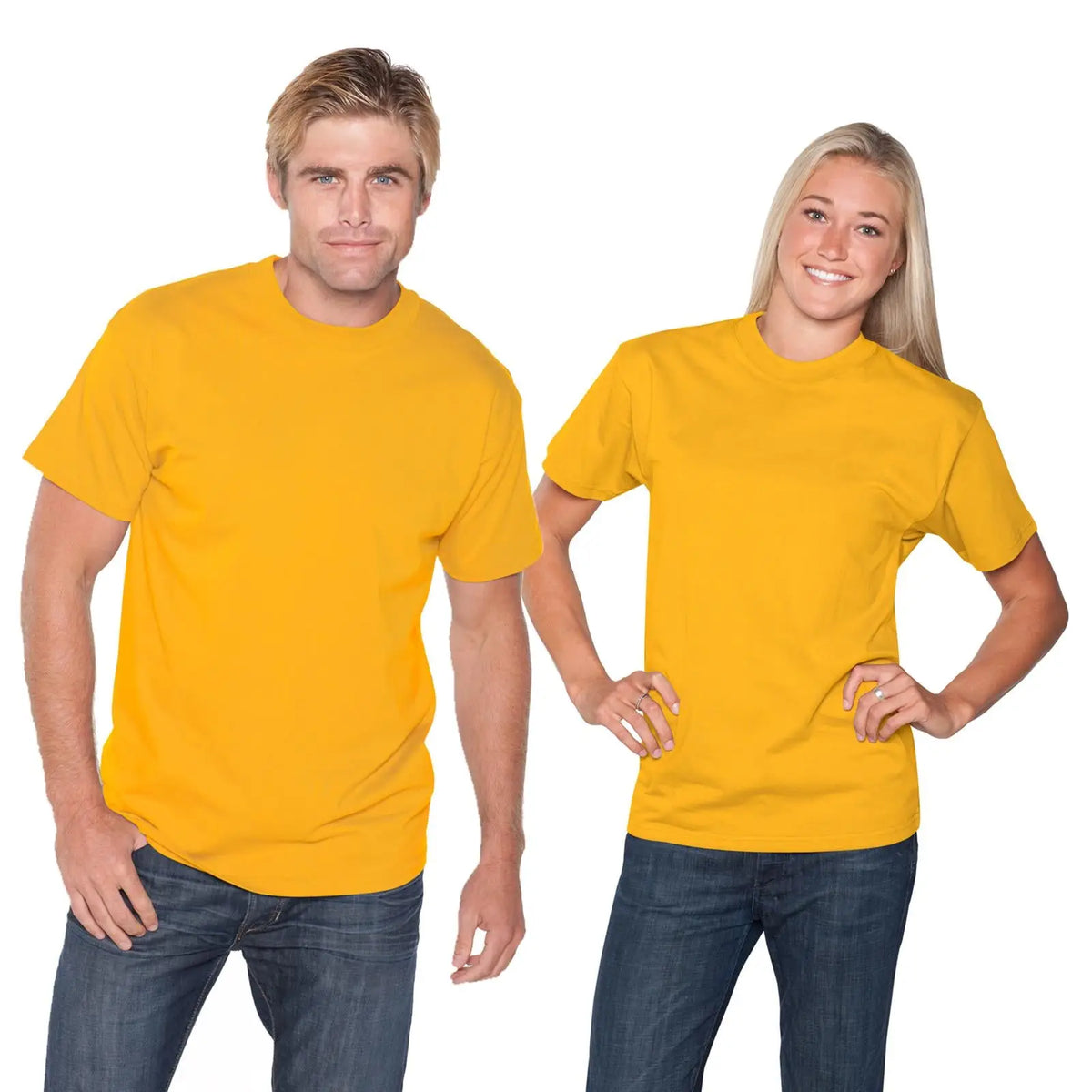 Otto 651-201 Unisex Heavyweight Comfy Tee T-shirt - Gold - s