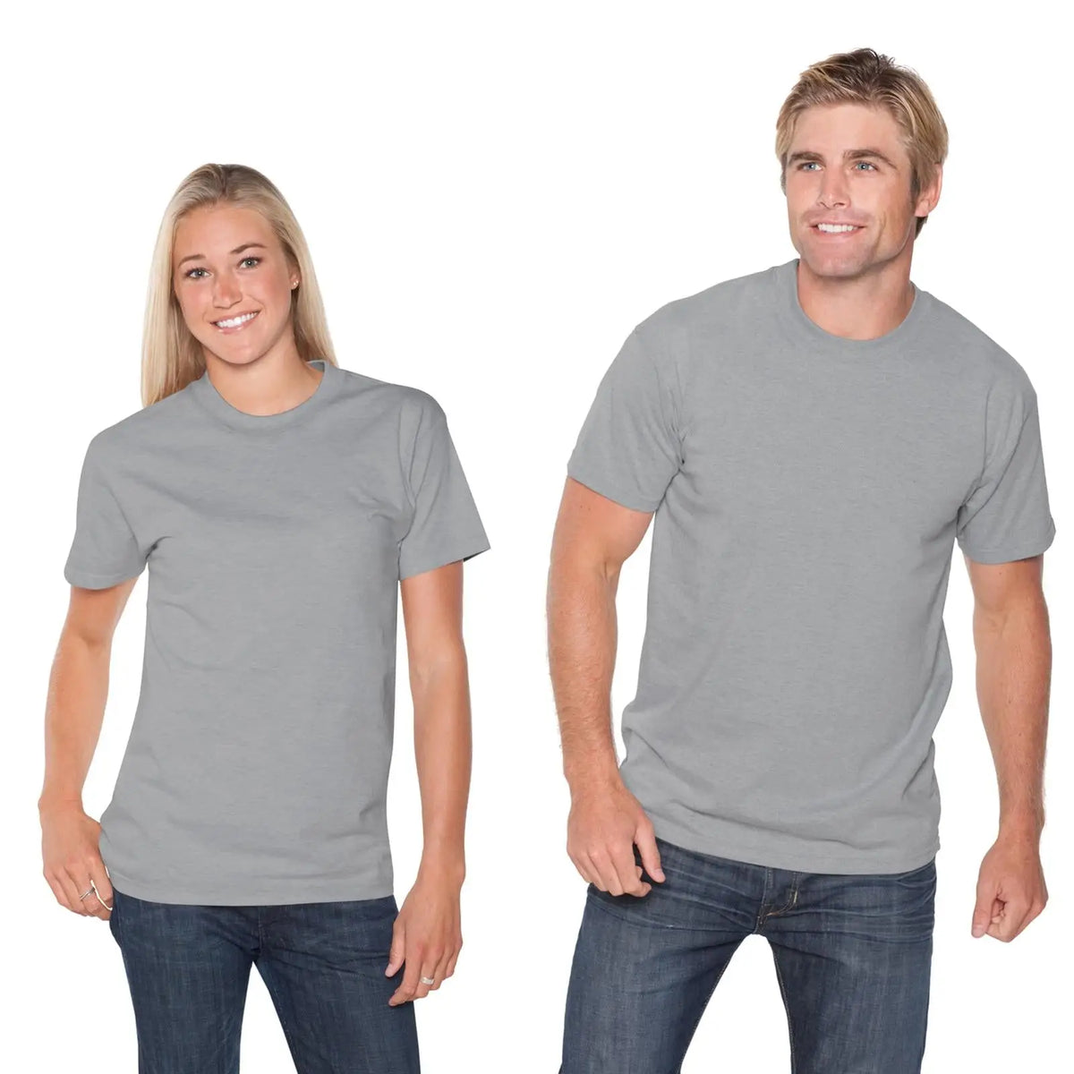 Otto 651-201 Unisex Heavyweight Comfy Tee T-shirt - Heath. Gray