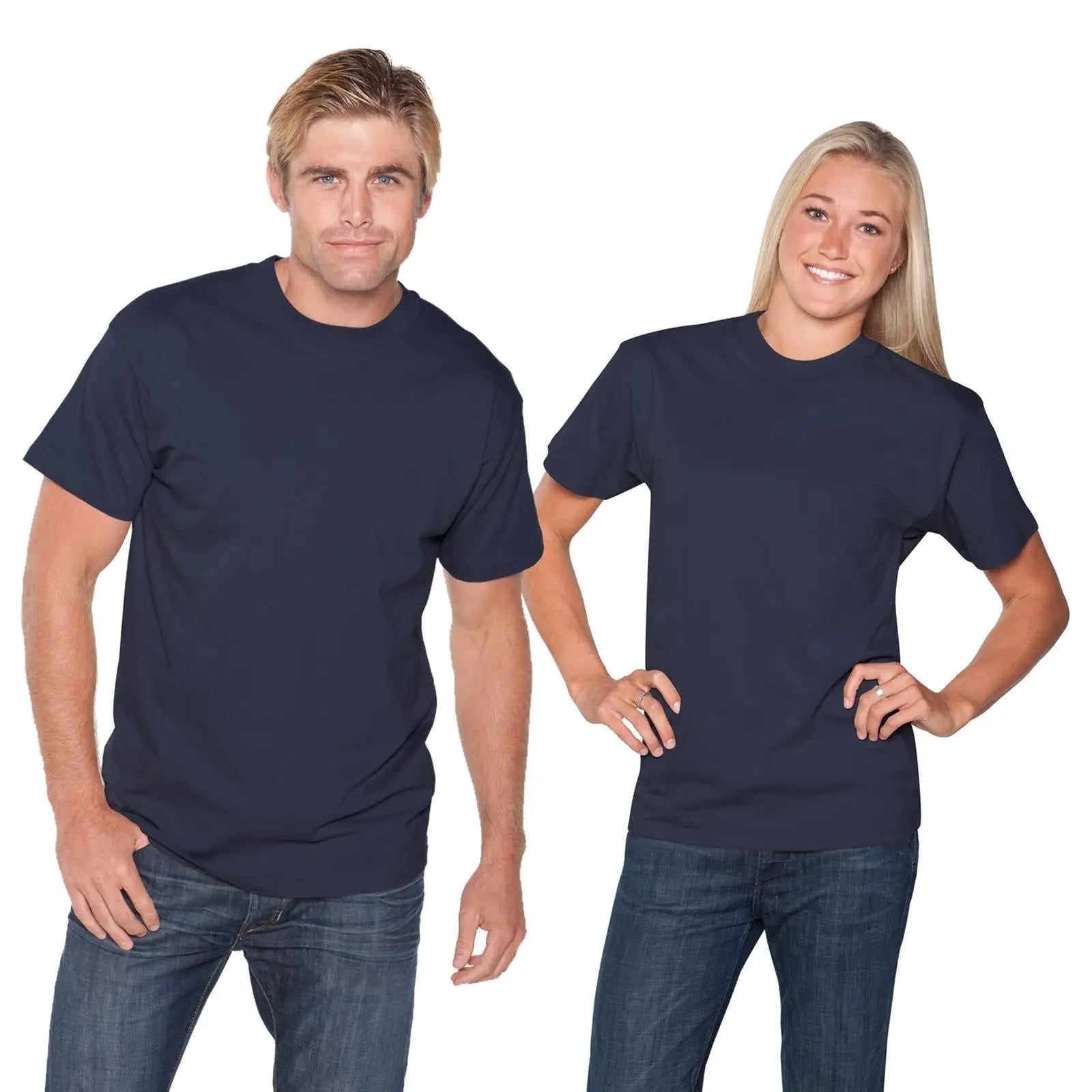 Otto 651-201 Unisex Heavyweight Comfy Tee T-shirt - Navy - s