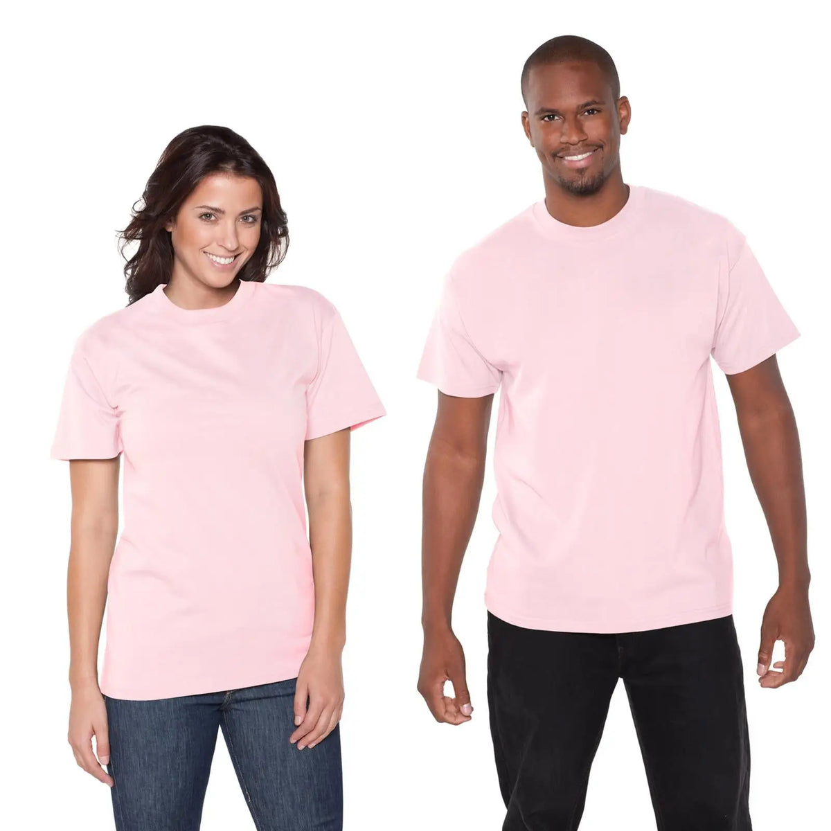 Otto 651-201 Unisex Heavyweight Comfy Tee T-shirt - Soft Pink - m