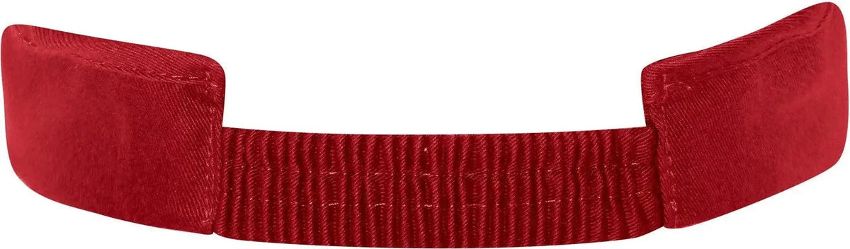 Otto 69-291 4 Panel Ponytail Cap - Blk/red - 7’’ - 7 1/4’’