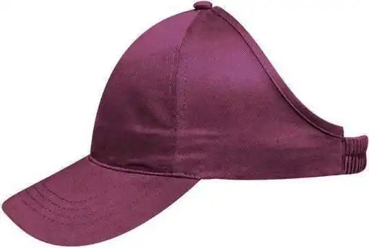 Otto 69-291 Brushed Cotton Twill Ponytail Low Profile Pro Style Soft Crown Cap - Maroon - S/m