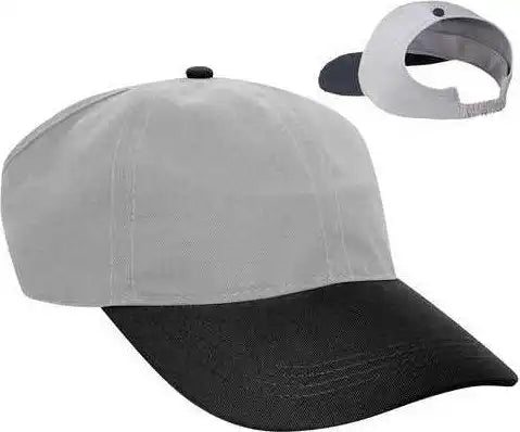 Otto 69-291 Brushed Cotton Twill Ponytail Low Profile Pro Style Soft Crown Cap - Black Gray - S/m