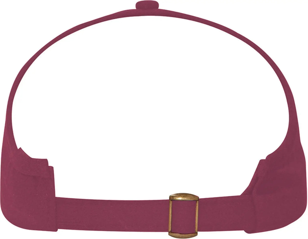 Otto 69-358 4 Panel Ponytail Cap - Burg. Marn - 6 1/2’’ - 7 5/8’’