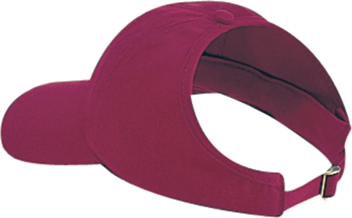 Otto 69-358 4 Panel Ponytail Cap - Burg. Marn - 6 1/2’’ - 7 5/8’’