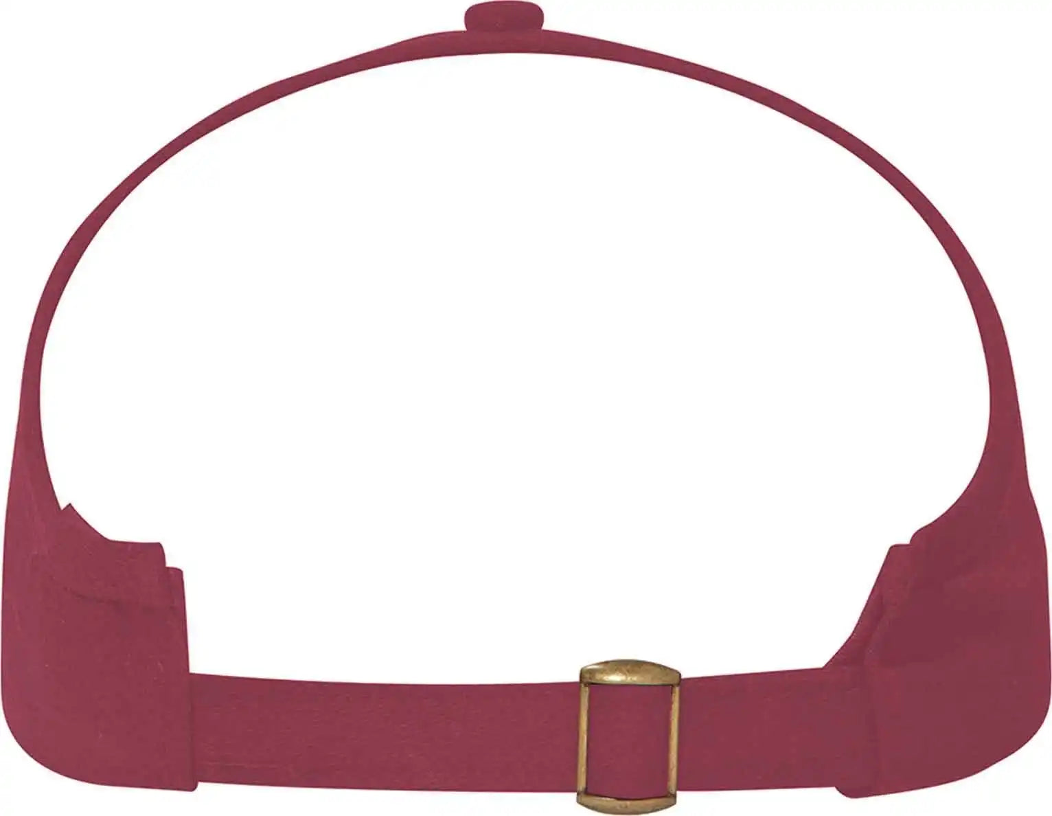 Otto 69-358 4 Panel Ponytail Cap - Burgandy Maroon - one Size Fits Most