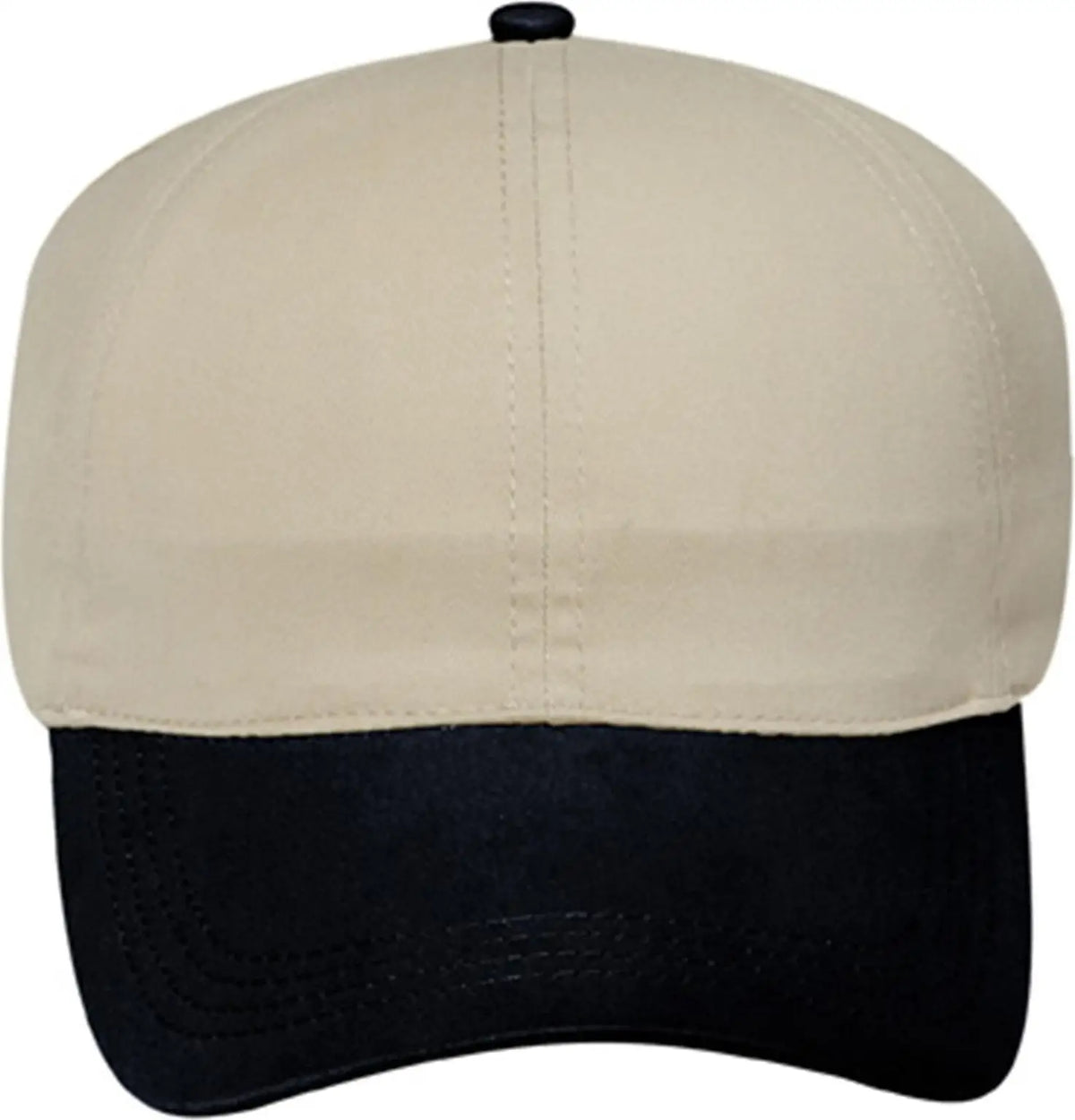 Otto 69-359 4 Panel Ponytail Cap - Blk/kha - 6 1/2’’ - 7 5/8’’