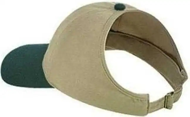 Otto 69-359 4 Panel Ponytail Cap - Dark Green Khaki - Forest / one Size Fits Most
