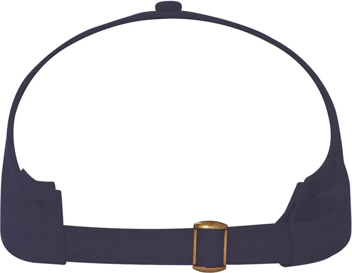 Otto 69-359 4 Panel Ponytail Cap - Kha/nvy