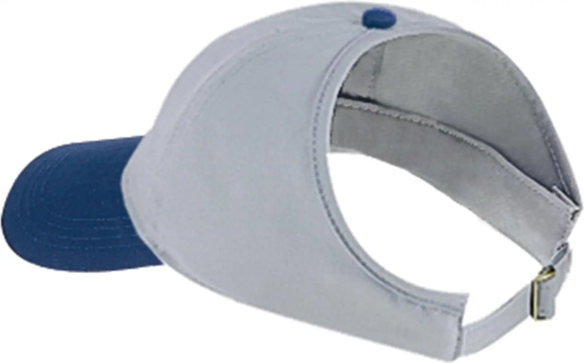 Otto 69-359 4 Panel Ponytail Cap - Nvy/gry