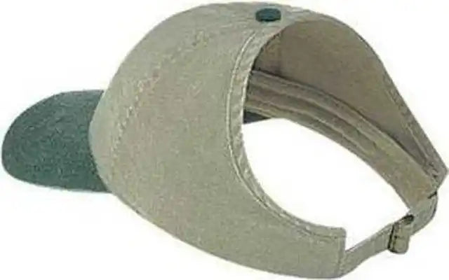Otto 69-382 4 Panel Ponytail Cap - Dark Green Khaki - Forest / one Size Fits Most